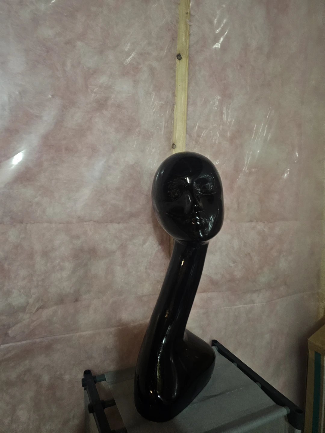 Black Glossy Mannequin Head - photo 3
