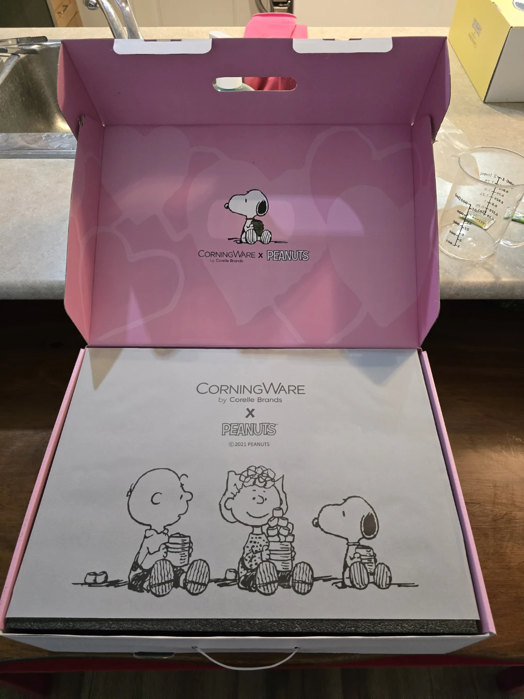 New CorningWare x Peanuts Snoopy Korean Dinnerware Set for 2