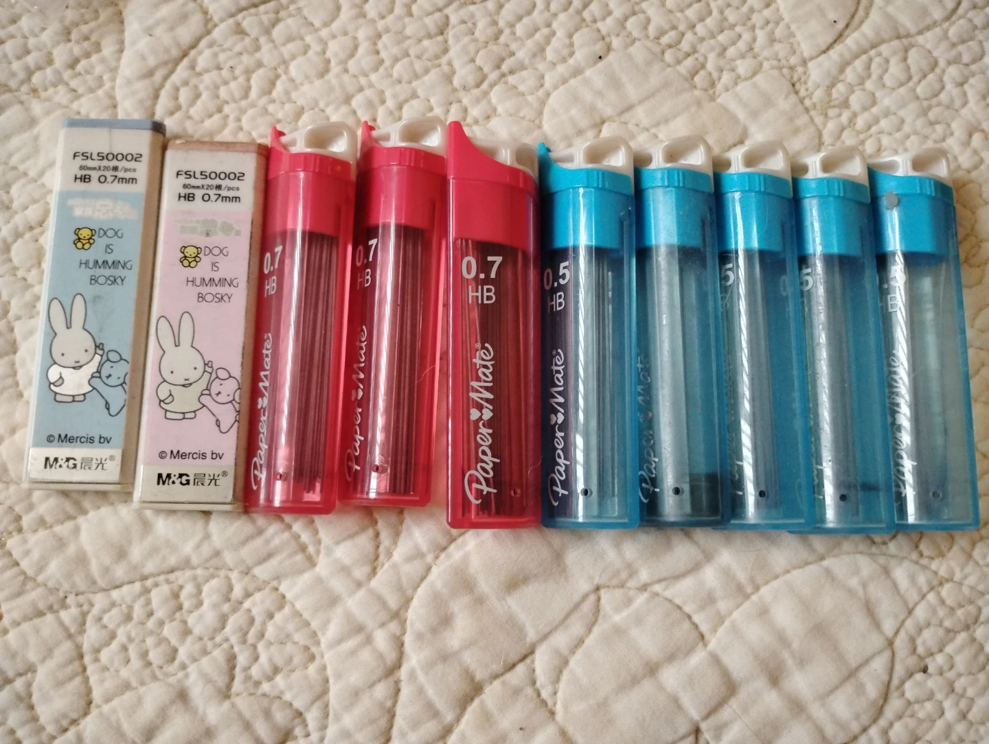 10x 0.5 & 0.7 Mechanical Pencil Lead Refills