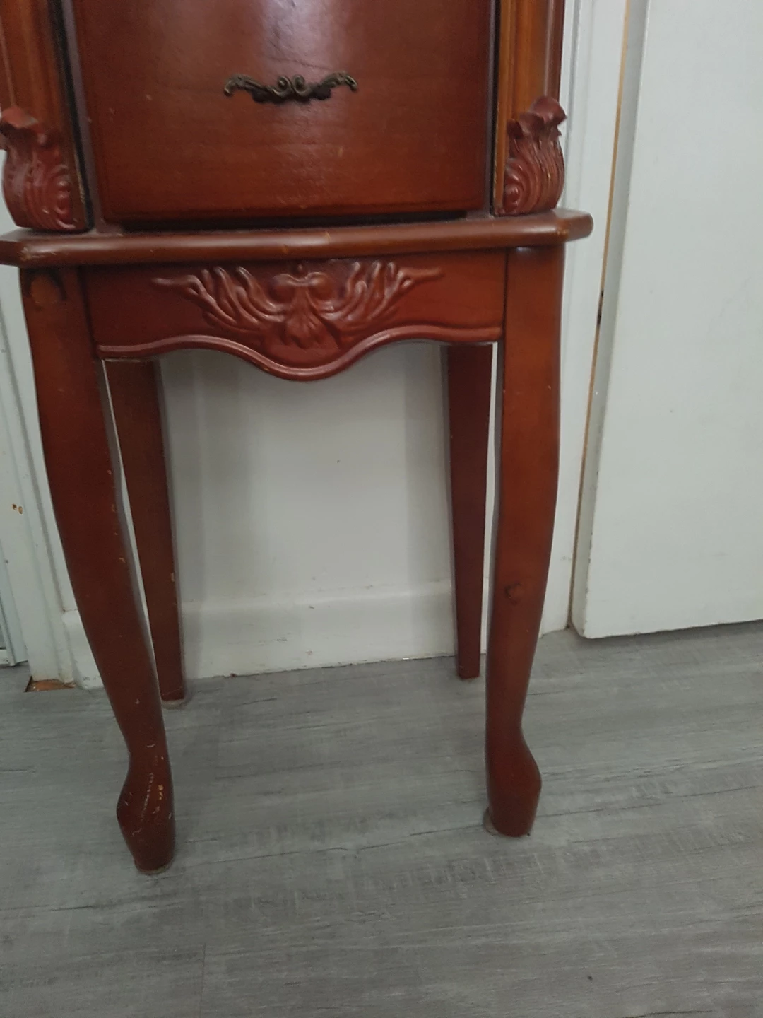 Tall Wooden Jewelry Armoire - photo 4