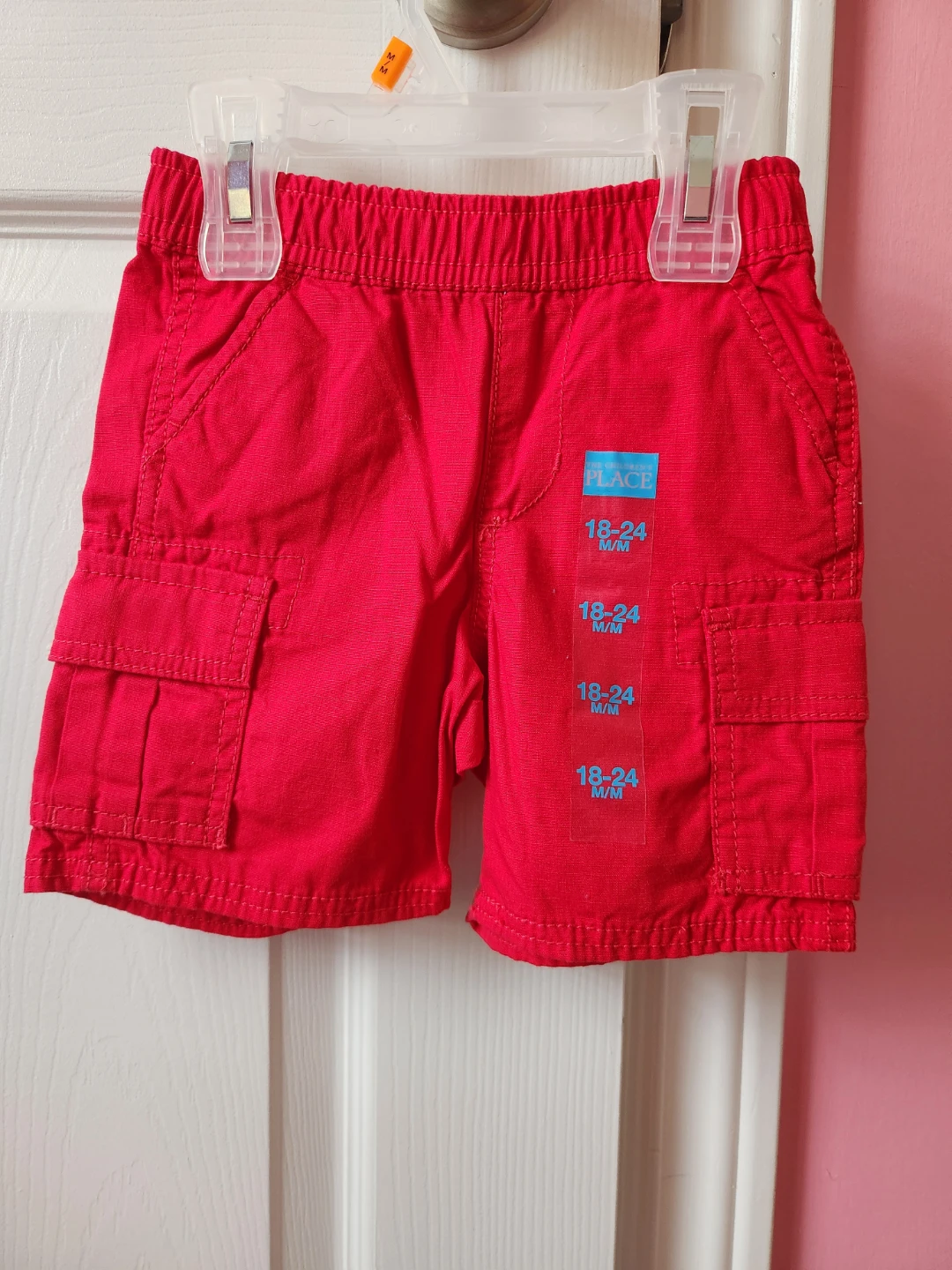The Children's Place Red Cargo Shorts 18-24 Months