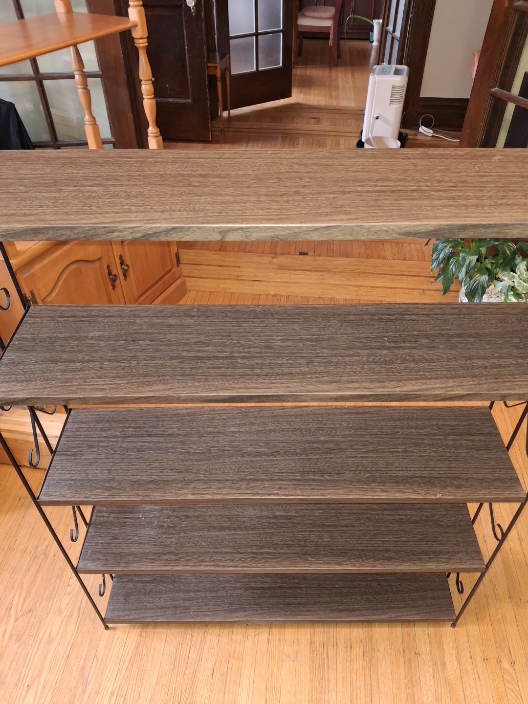 5 Tier Metal and Wood Display Shelf - photo 4