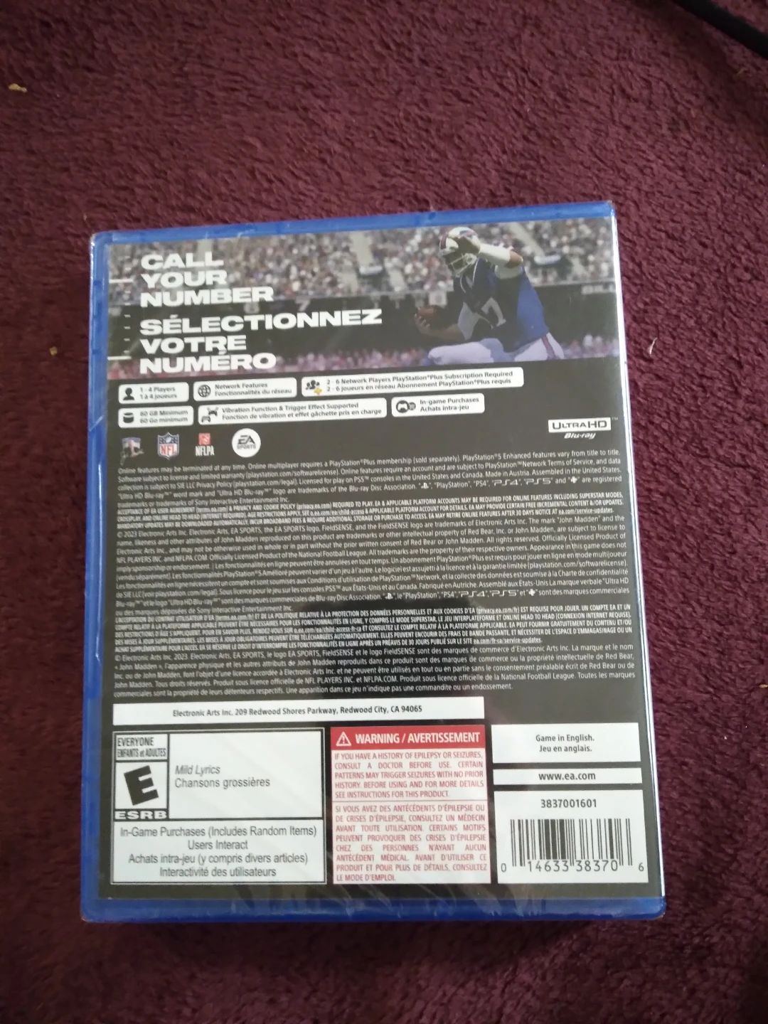 NEW PKG Madden NFL 24 for PlayStation 5 - photo 2