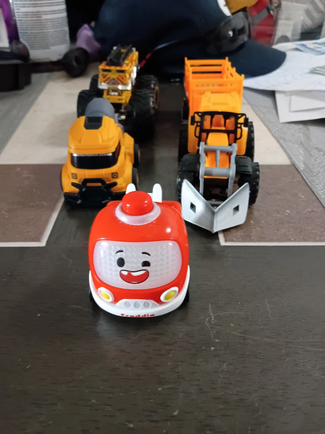 Set of 4 Assorted Toy Construction and Rescue Vehicles