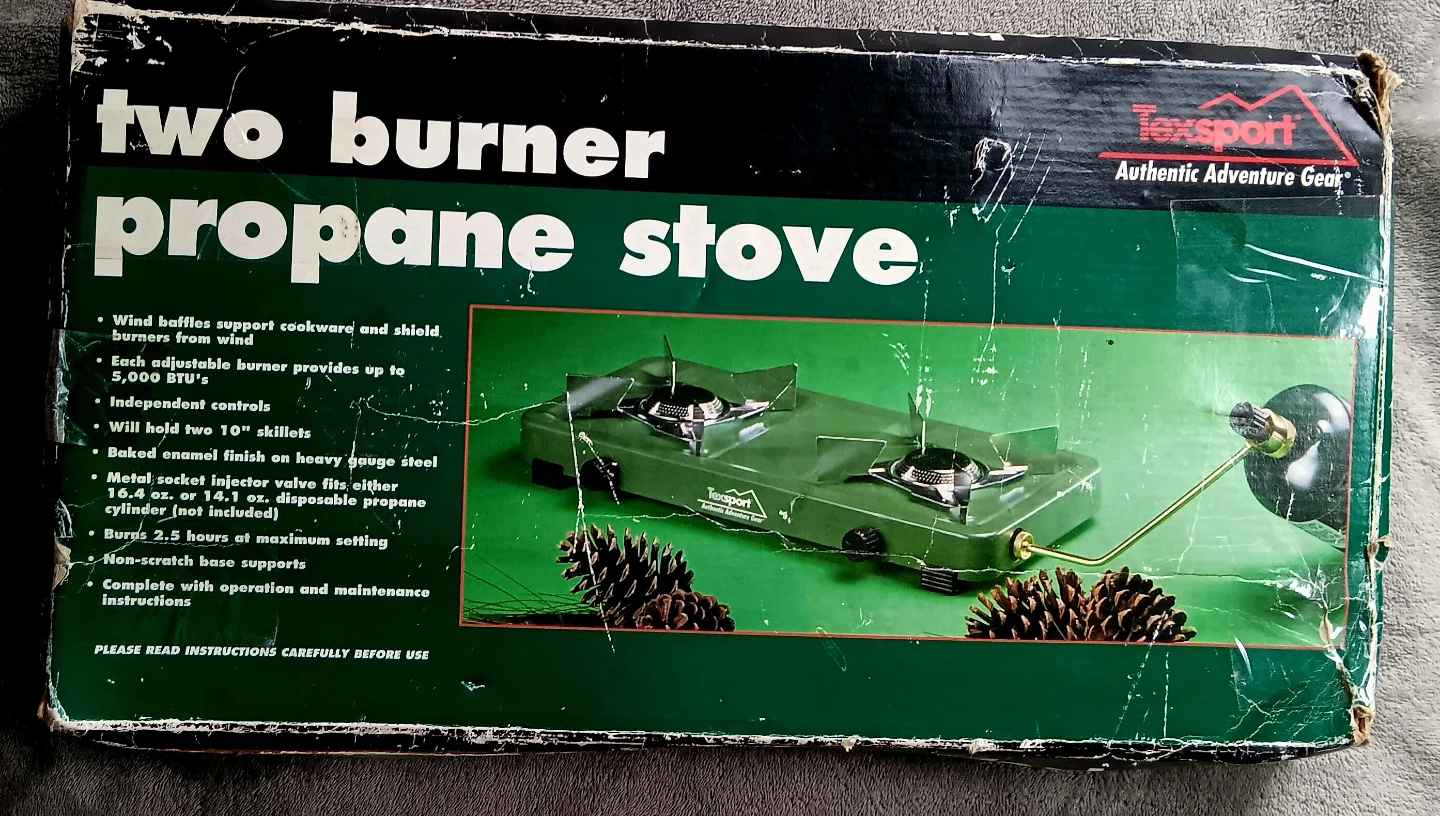 Texsport 2-Burner Propane Stove NEW IN BOX