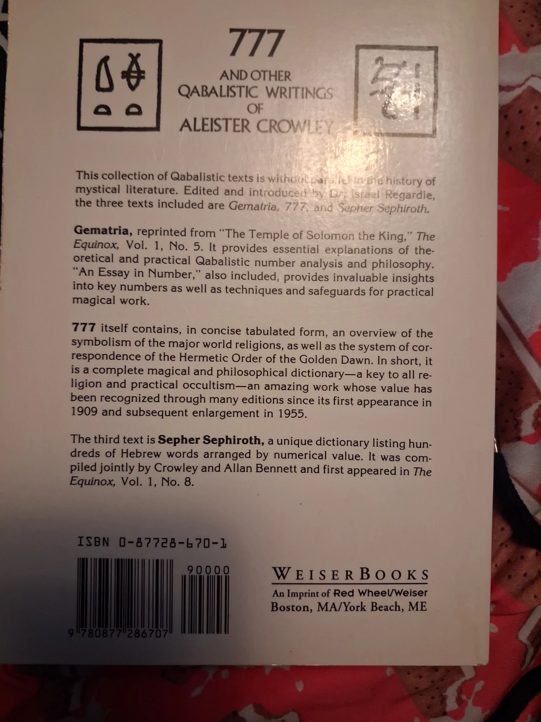 777 and Other Qabalistic Writings of Aleister Crowley - photo 2