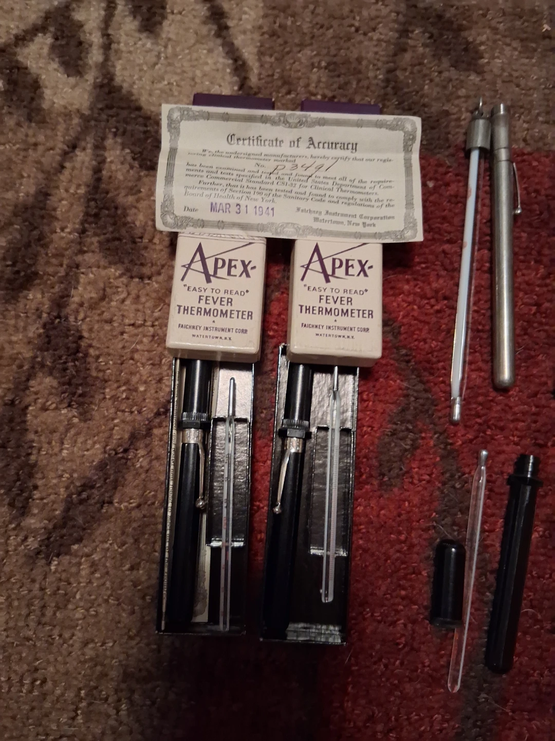 Vintage Apex Fever Thermometer Set - photo 2