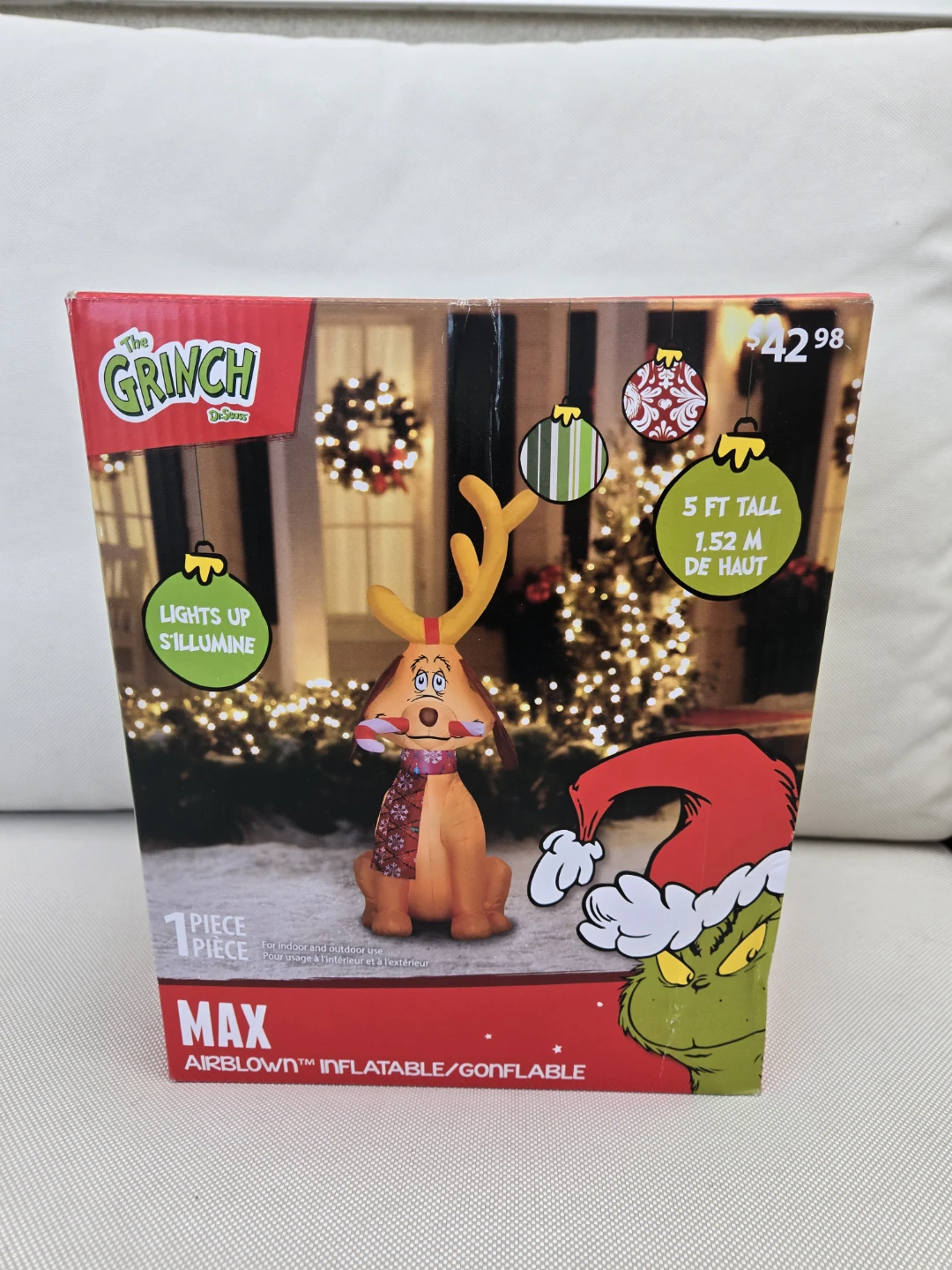 Christmas inflatable the grinch max  5ft decoration