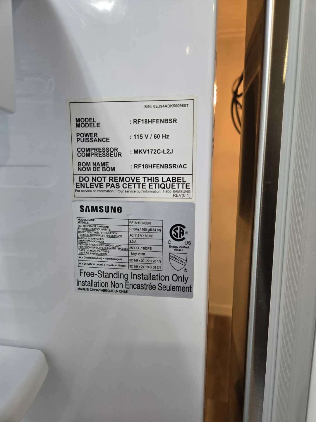 Samsung RF18HFENBSR French Door Refrigerator - photo 5