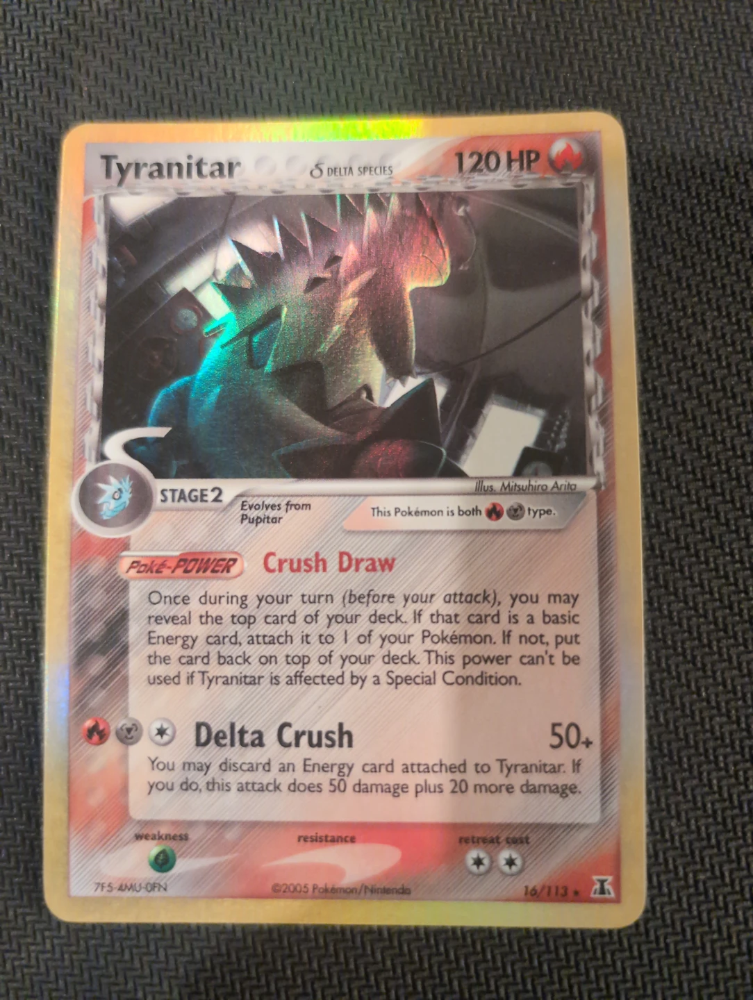 Tyranitar Ex Delta Species Holo Rare 16/113 - Pokemon