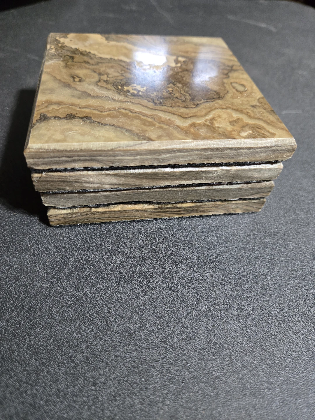 Set of 4 Marble Coasters - photo 3