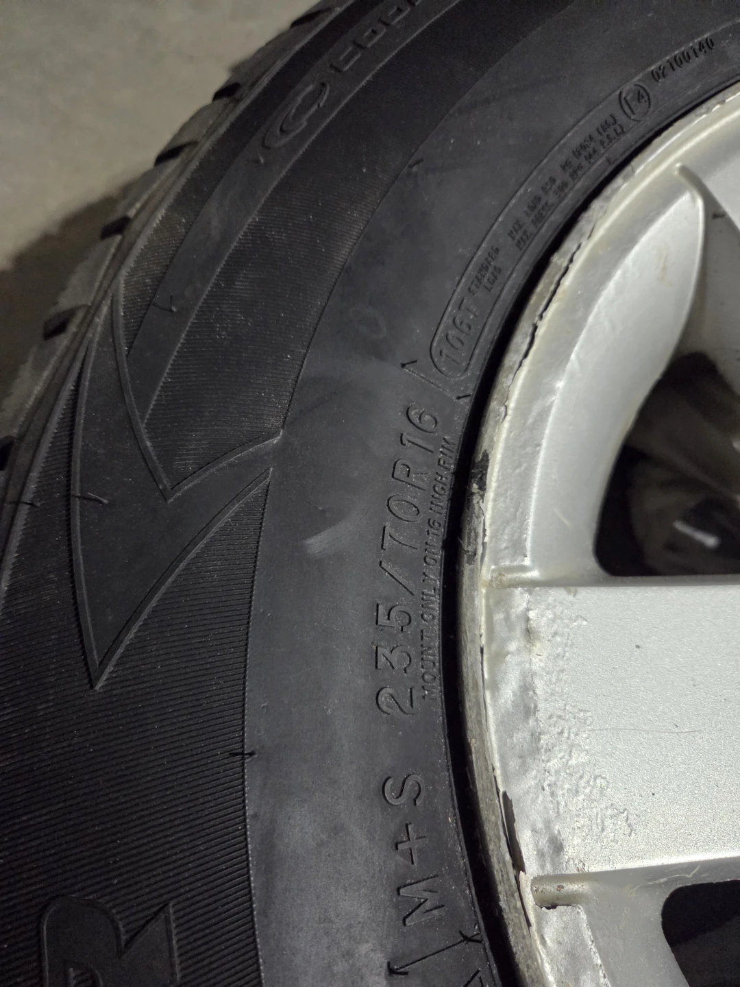 2 Cooper Winter Tires W/Rims 235/70/R16 - photo 4
