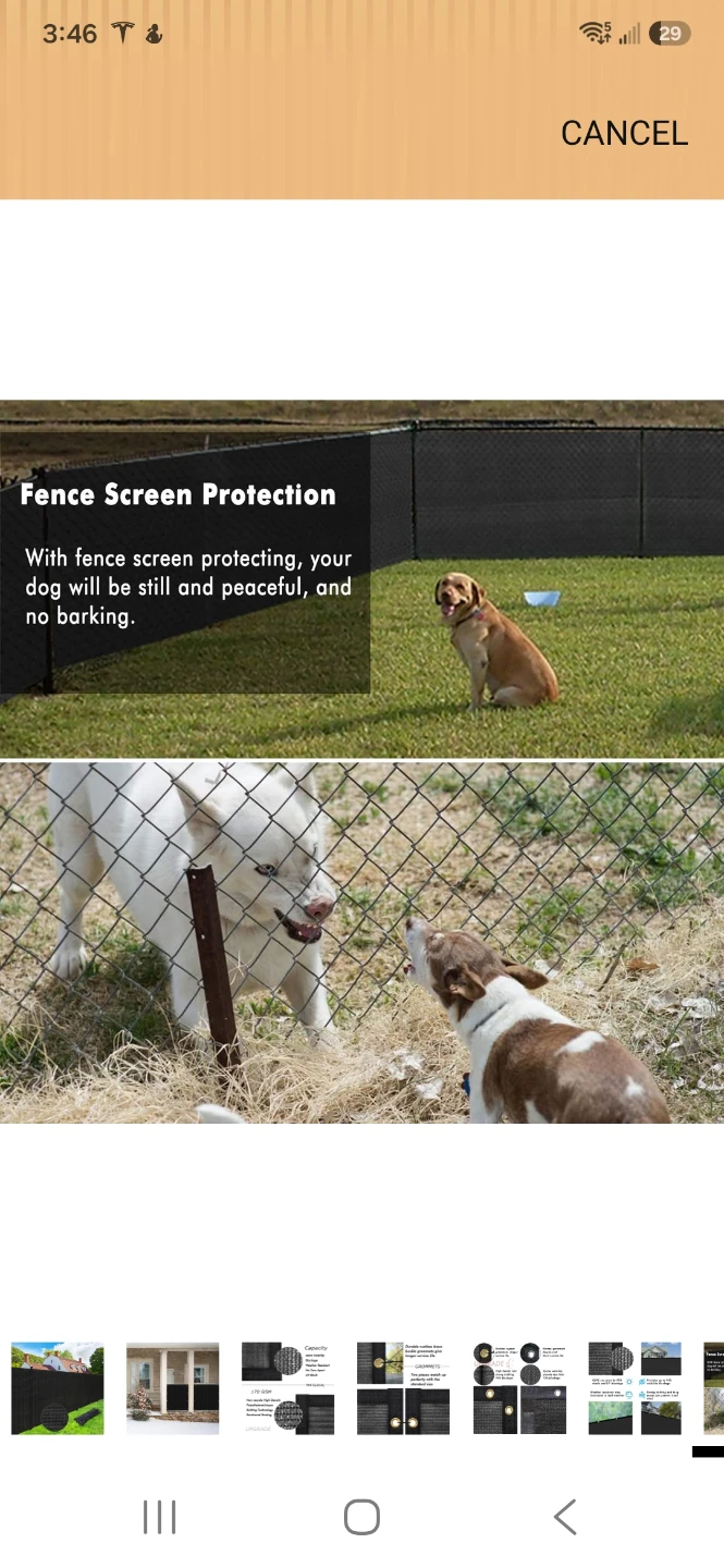 NEW IN BOX 5 feet by 50 feet Black Fence Privacy Screen - photo 5