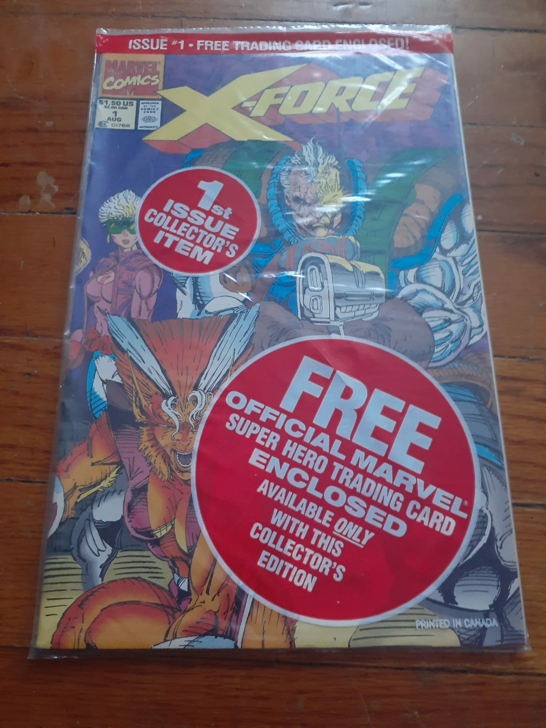 X-FORCE #1 (1991) SEALED POLYBAG – PRISTINE WITH DEADPOOL CARD