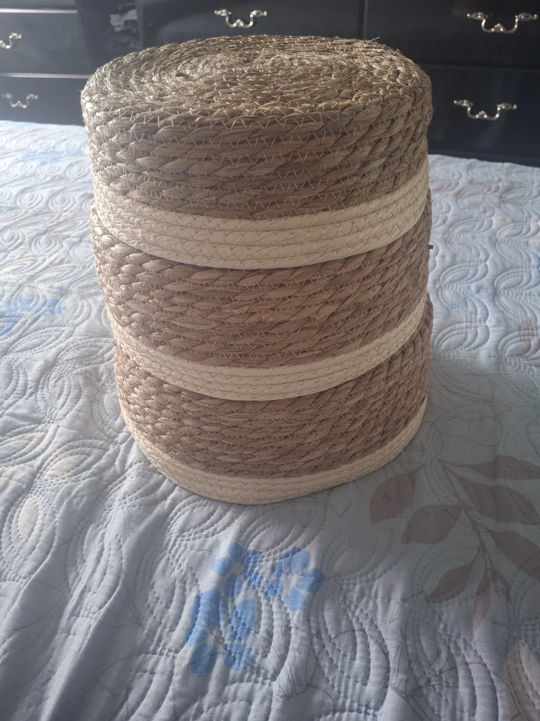 Set of 3 Woven Storage Baskets 🏈 - photo 4