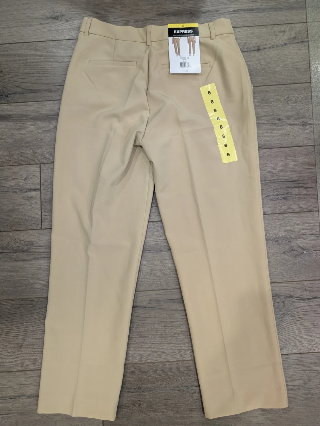 NWT - Women's Express Beige Tan Dress Pants Trousers - Size 6 - photo 2