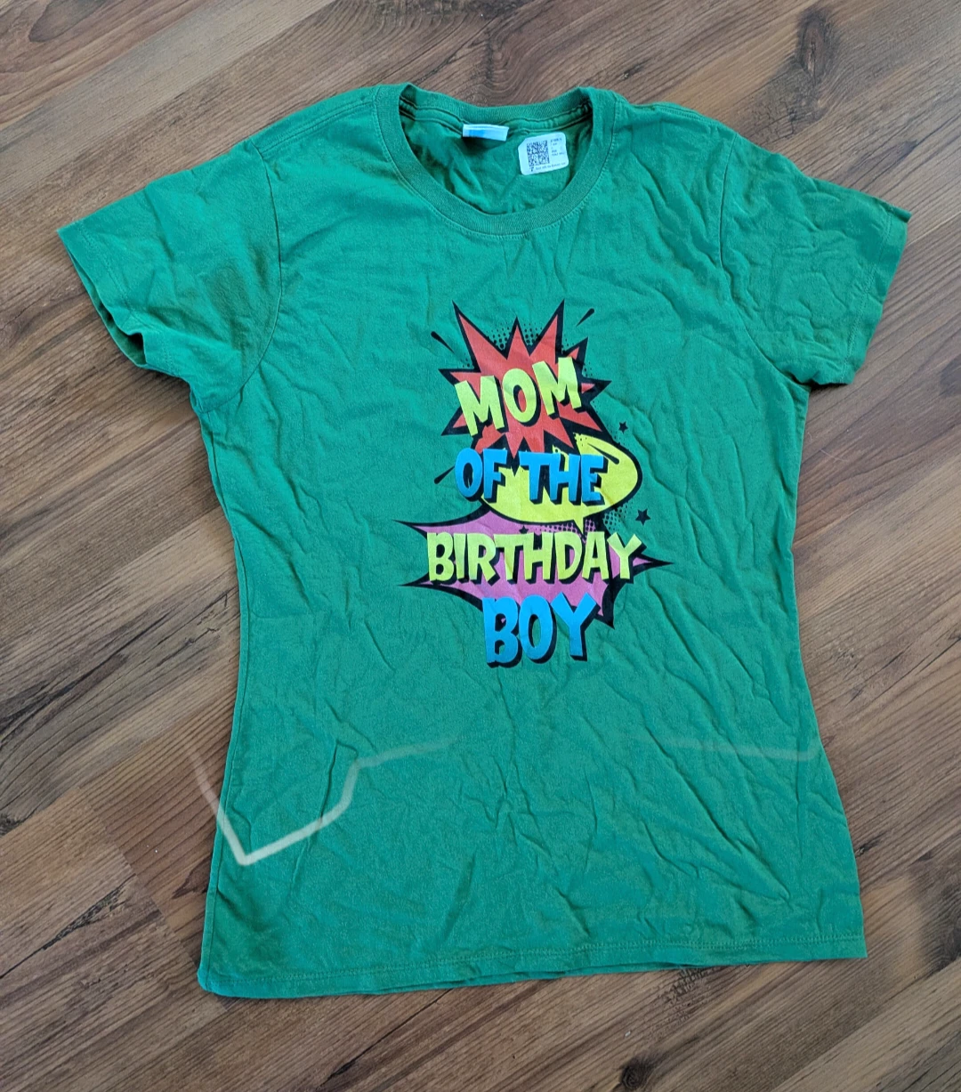 New mom of the birthday boy graphics shirt