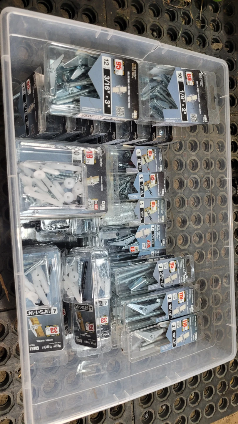 Assorted Cobra Anchors and Toggle Bolts Collection
