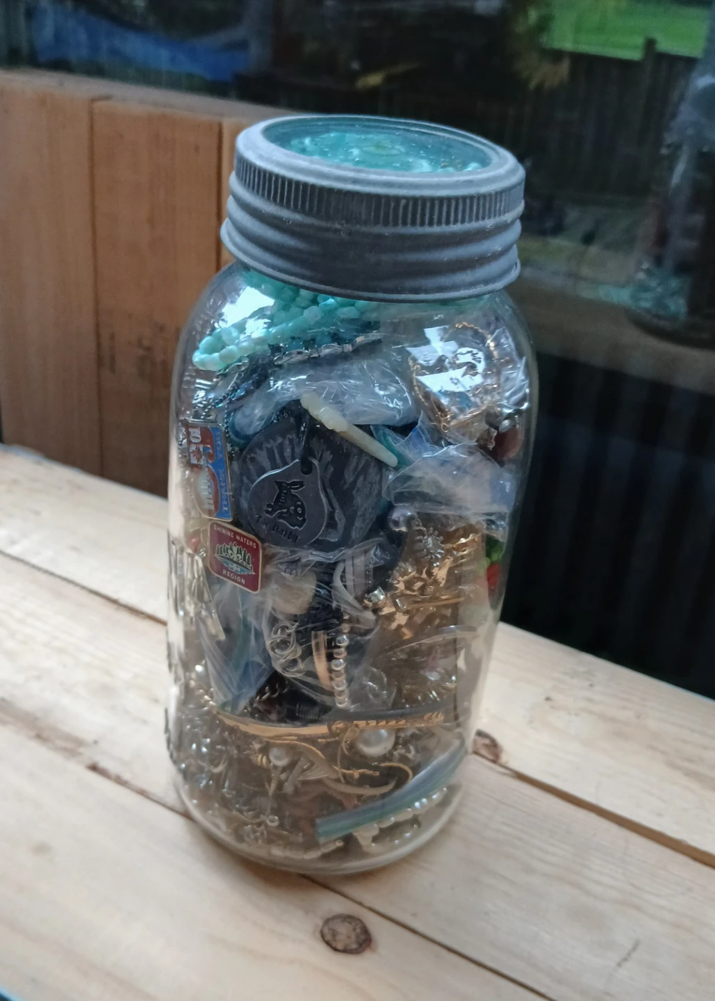Large Assorted Vintage Jewellery Jar - photo 2