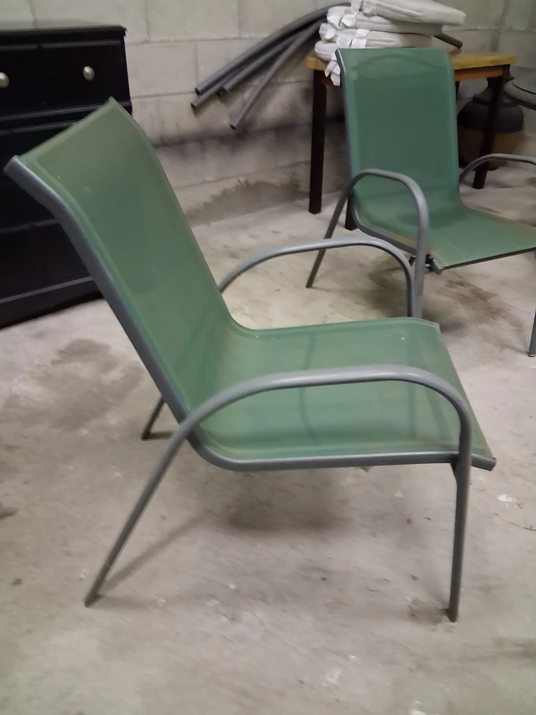 Set of Two Green Patio Chairs - photo 2