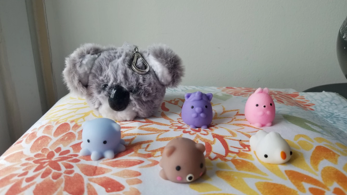 Bath and Body works Koala Plush Keychain + 5 Animal Squishies