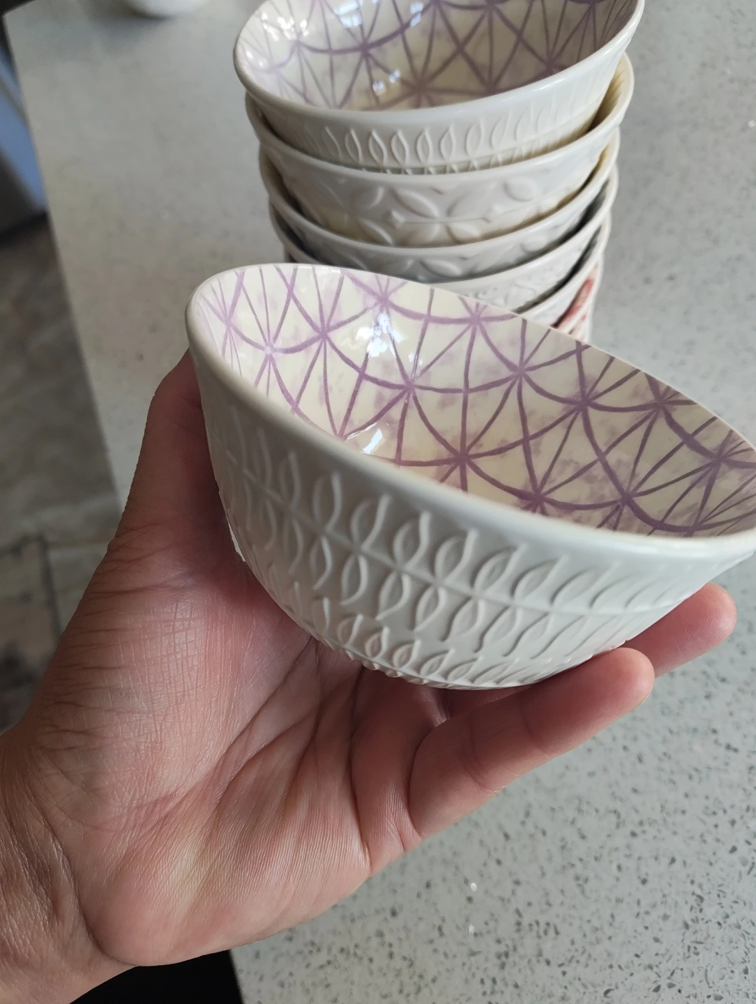 Signature Housewares Patterned Stoneware Bowls, set of 10 - photo 4