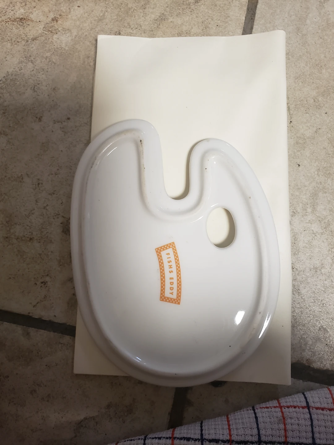 Fishs Eddy Ceramic Artist Palette Dish - photo 2