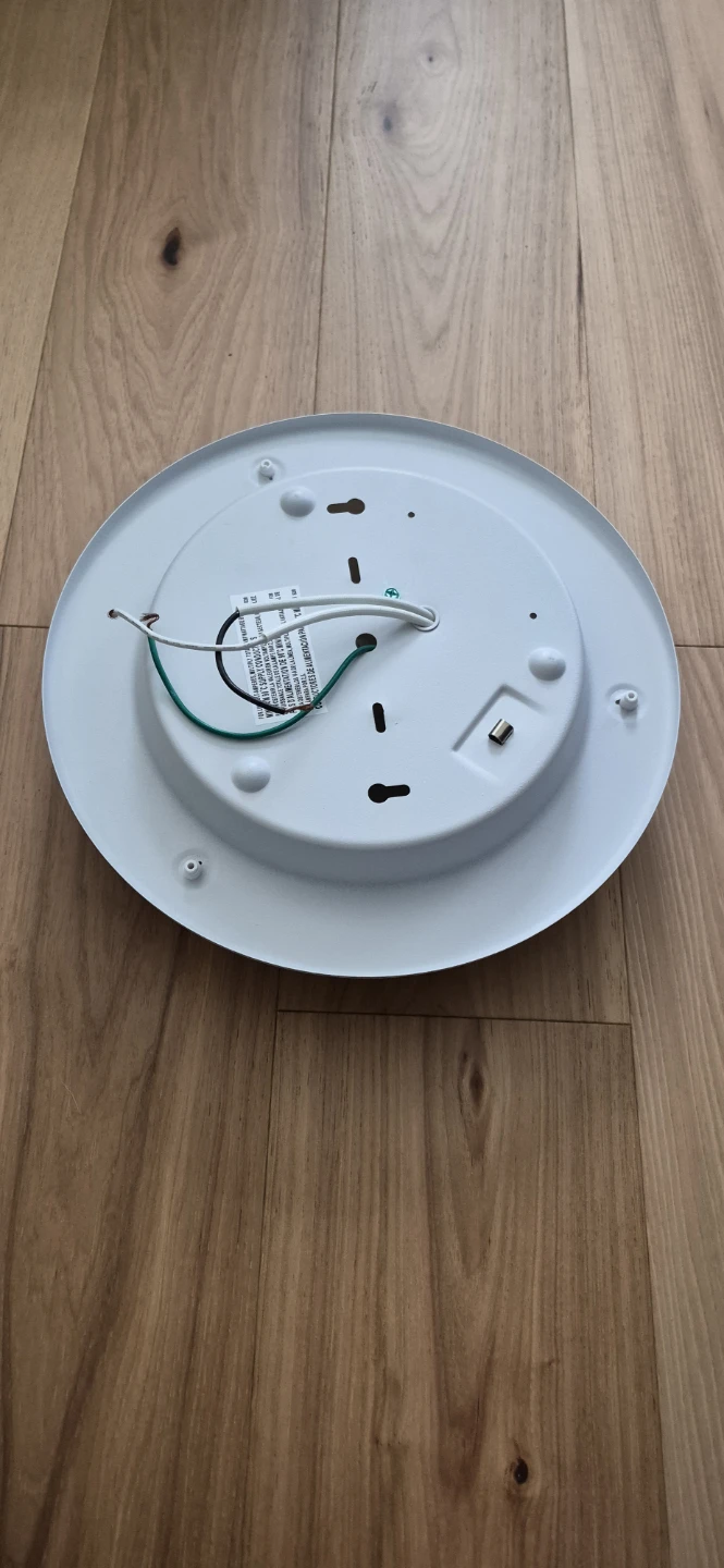 White Flush Mount Ceiling Light - photo 2