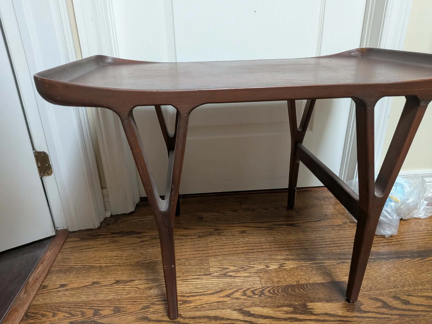 Walnut wood coffee table - photo 2
