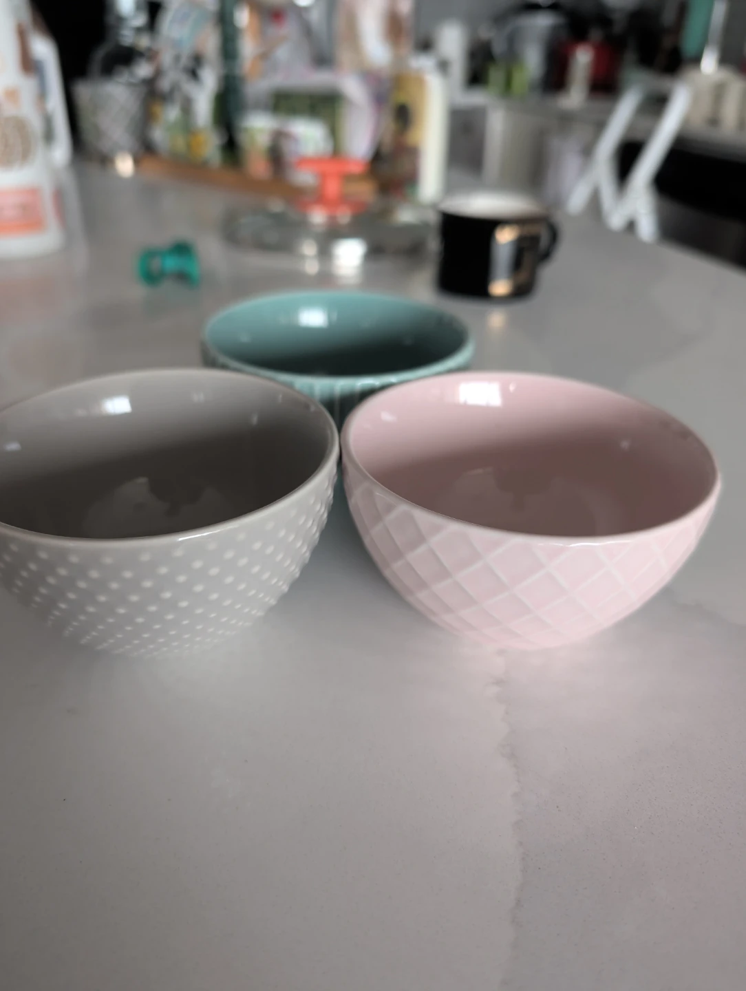 Set of 3 Textured Ceramic Bowls - photo 4