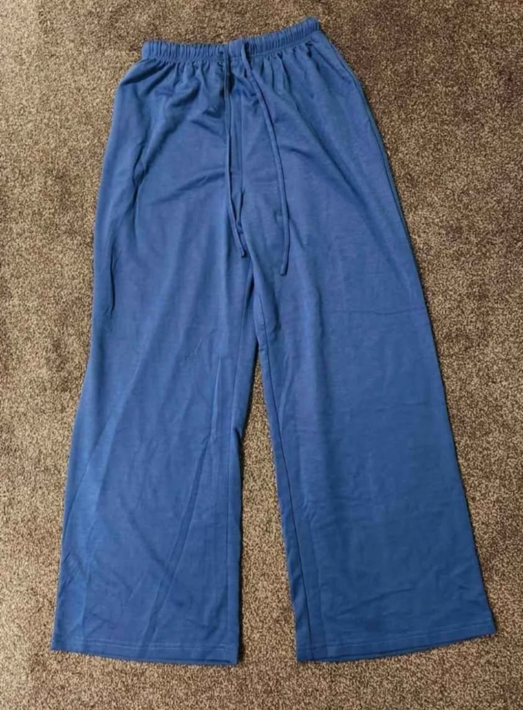 Blue Wide-Leg Lounge Pants 🏈