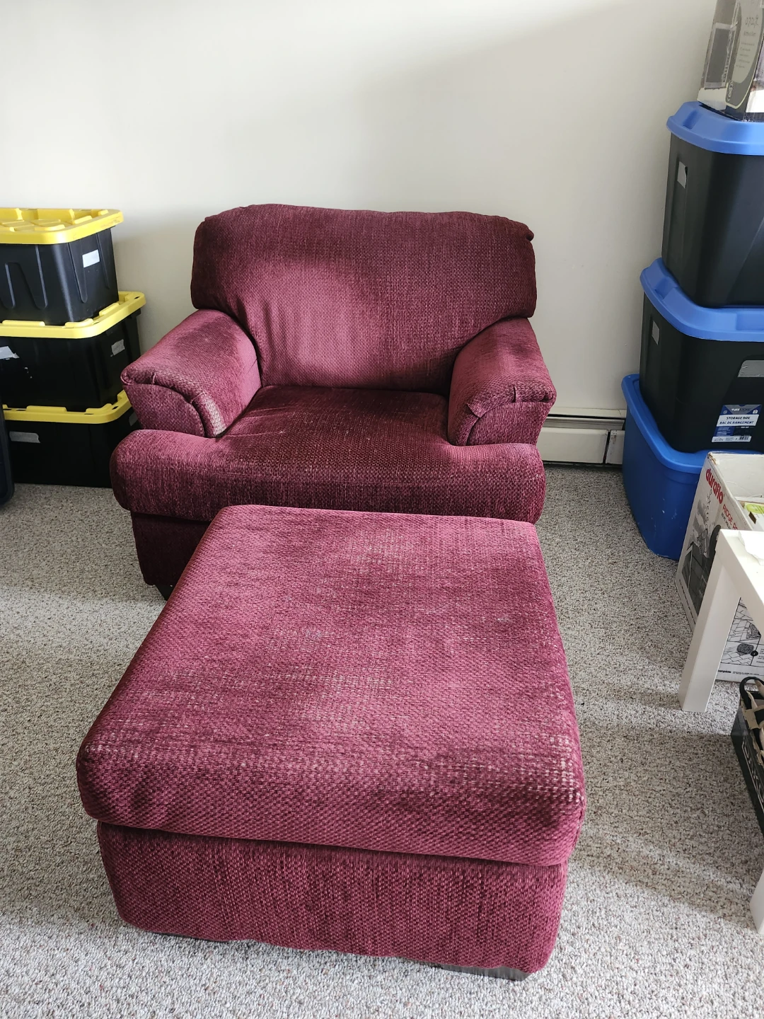 Arm chair and ottoman