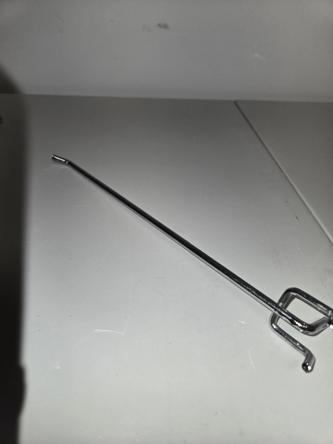 Chrome Pegboard Display Hook - photo 3