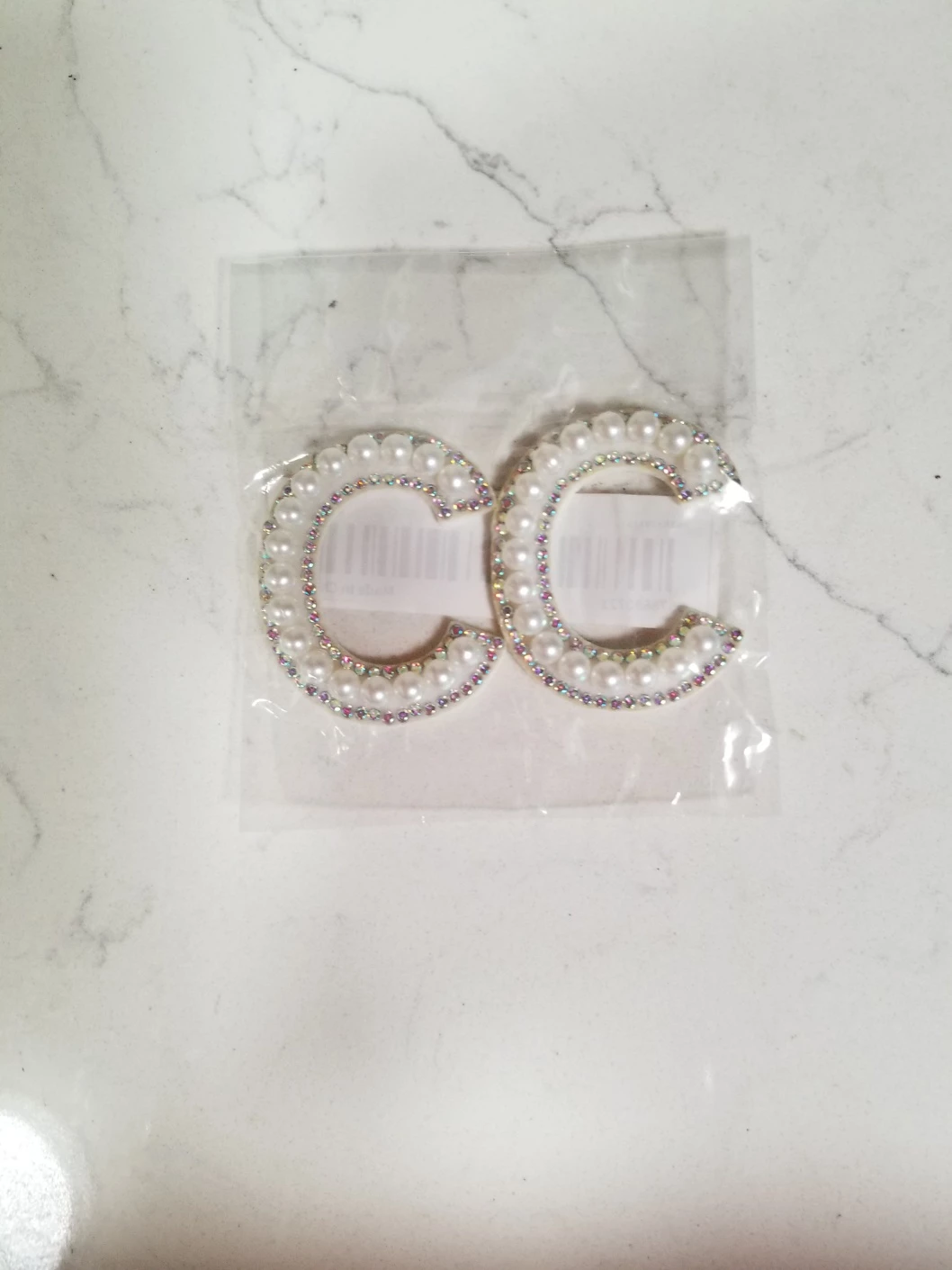 NEW Pair of Pearl Letter C Patches🏈