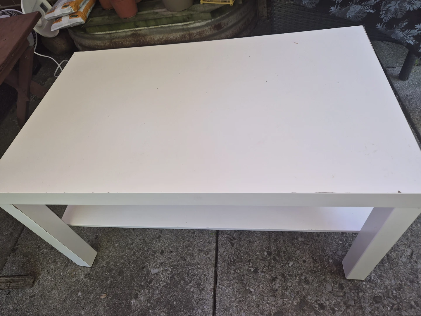 Small white Ikea Coffee table
