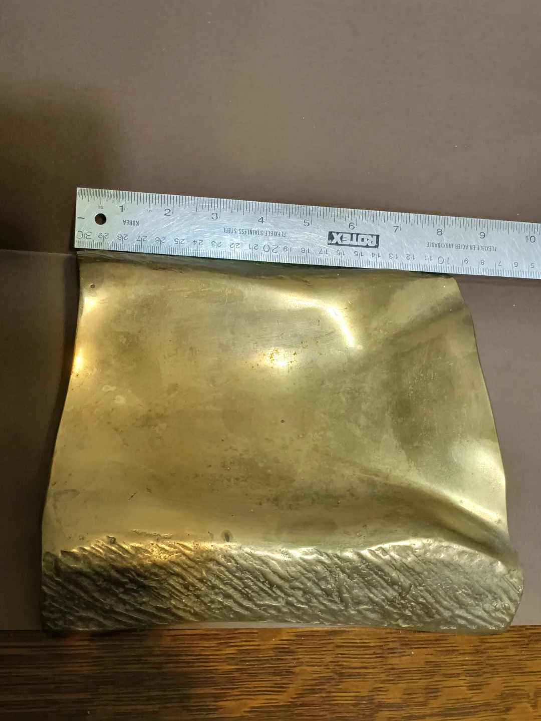 Vintage Solid Brass Tray - photo 3