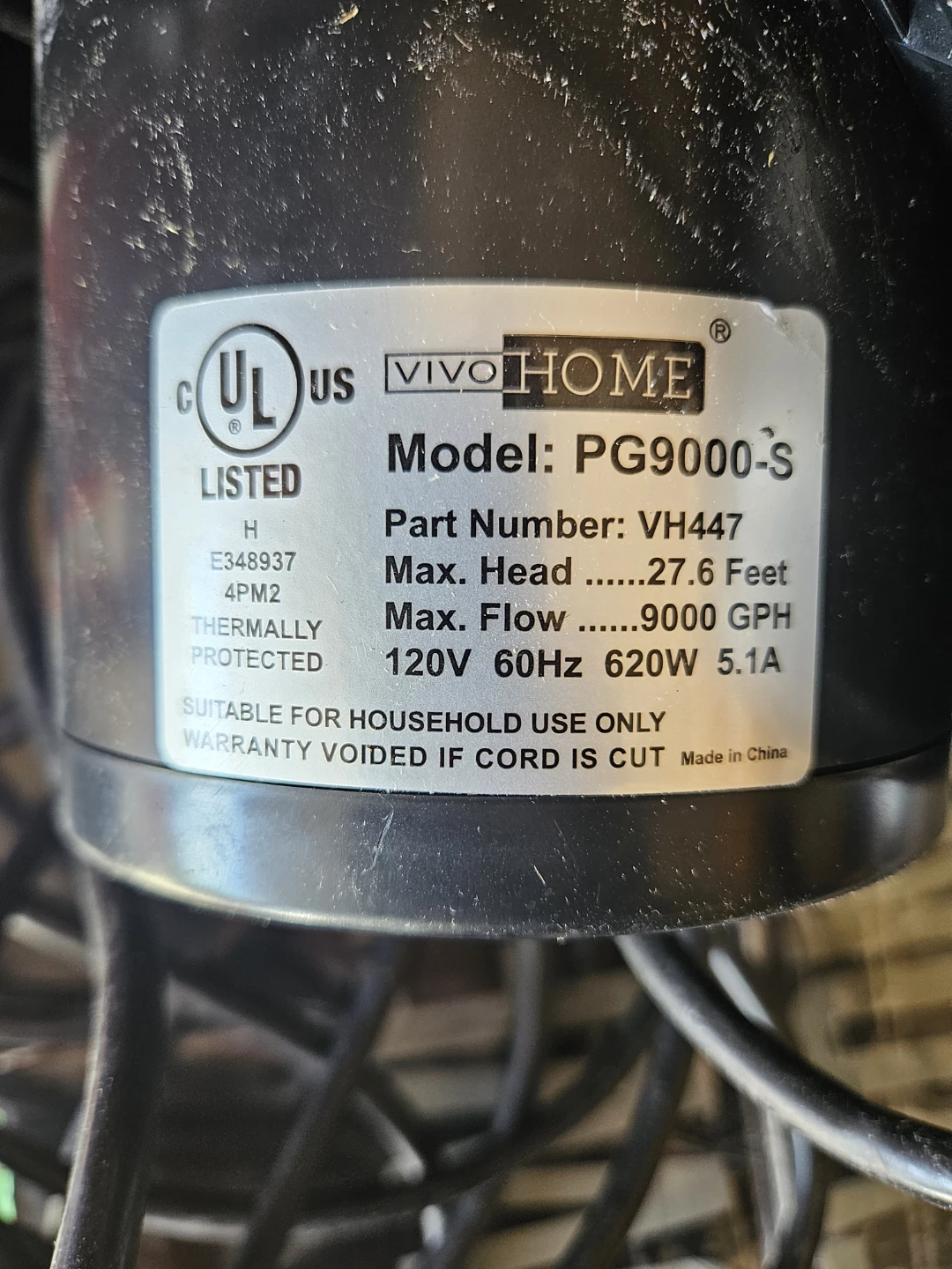 Vivo Home PG9000 S Submersible  Pump - photo 2