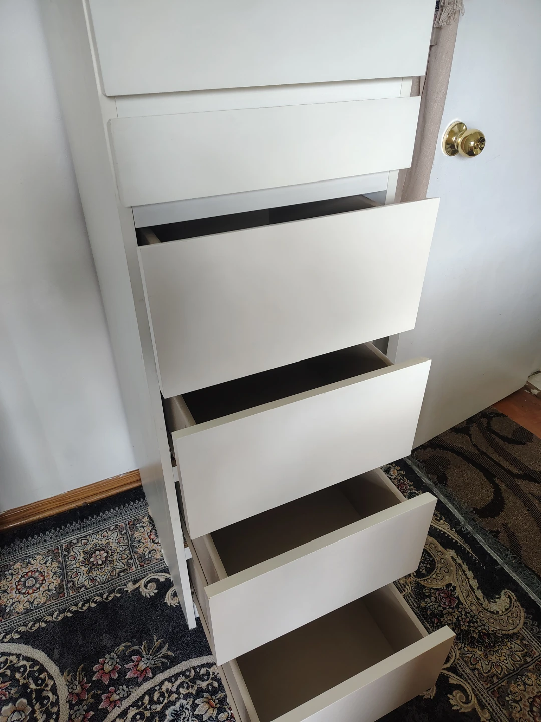 IKEA Malm 6-Drawer Tall Chest White - photo 5