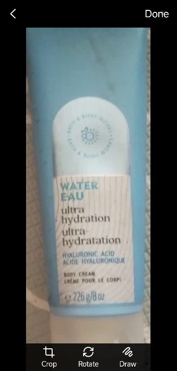 Bath & Body Works Water Body Cream