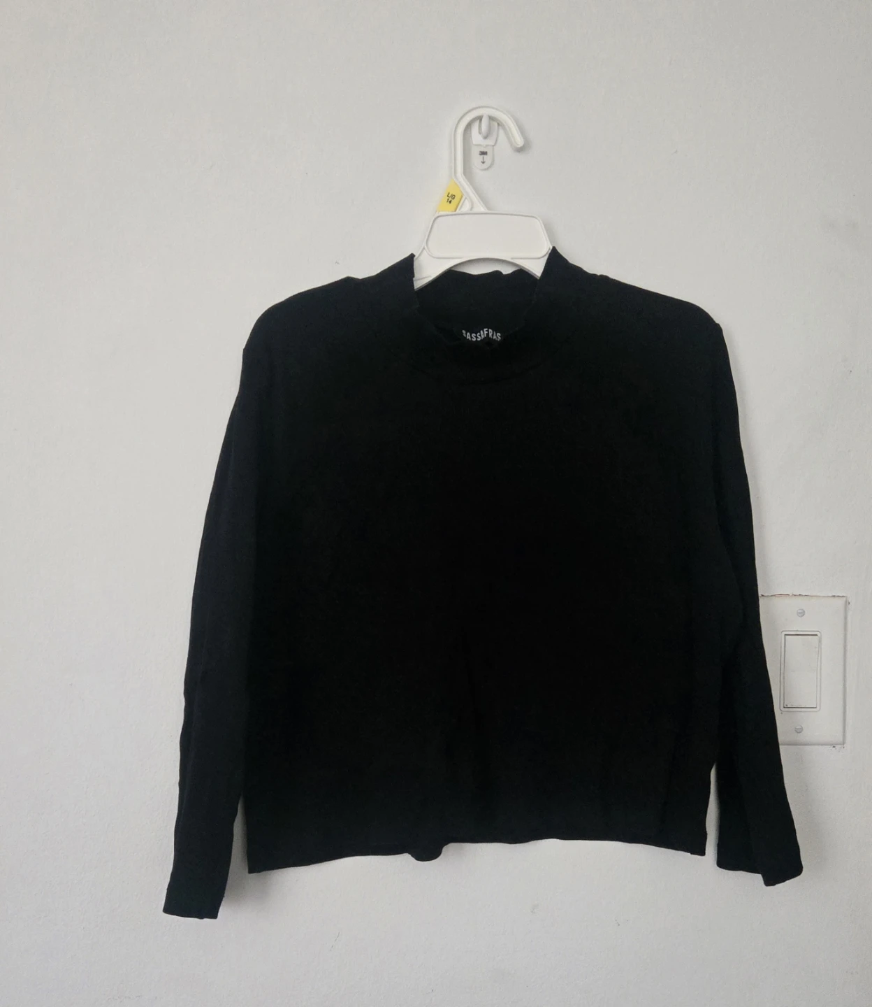 Orange &  black mock neck long sleeve shirt - photo 2