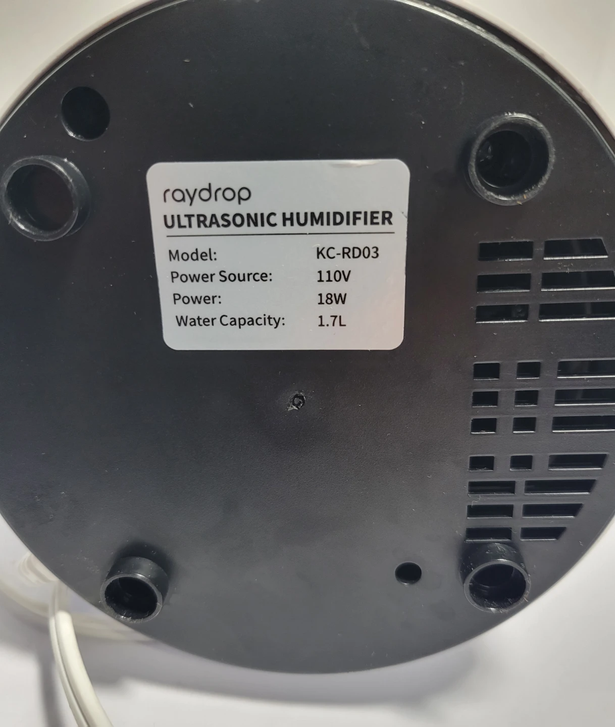 Raydrop Ultrasonic Humidifier KC-RD03 - photo 5