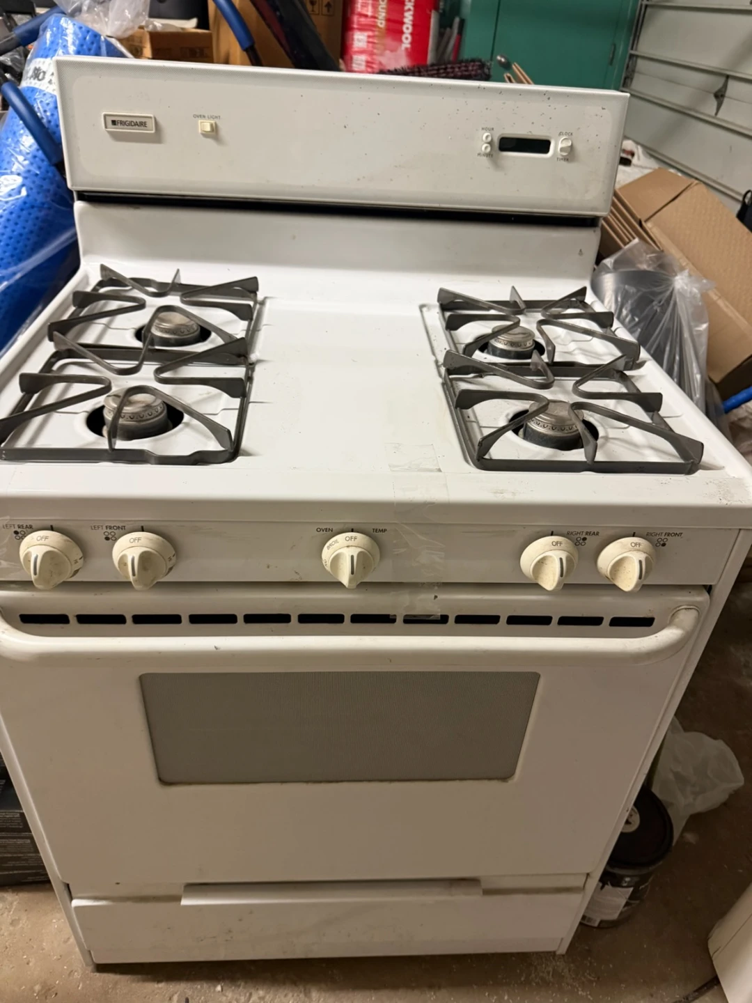 Frigidaire White Gas Range