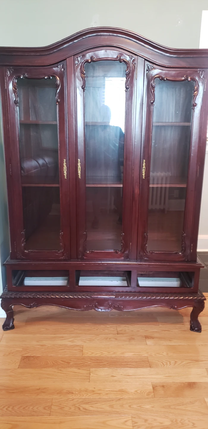 Vintage Mahogany China Cabinet - photo 3
