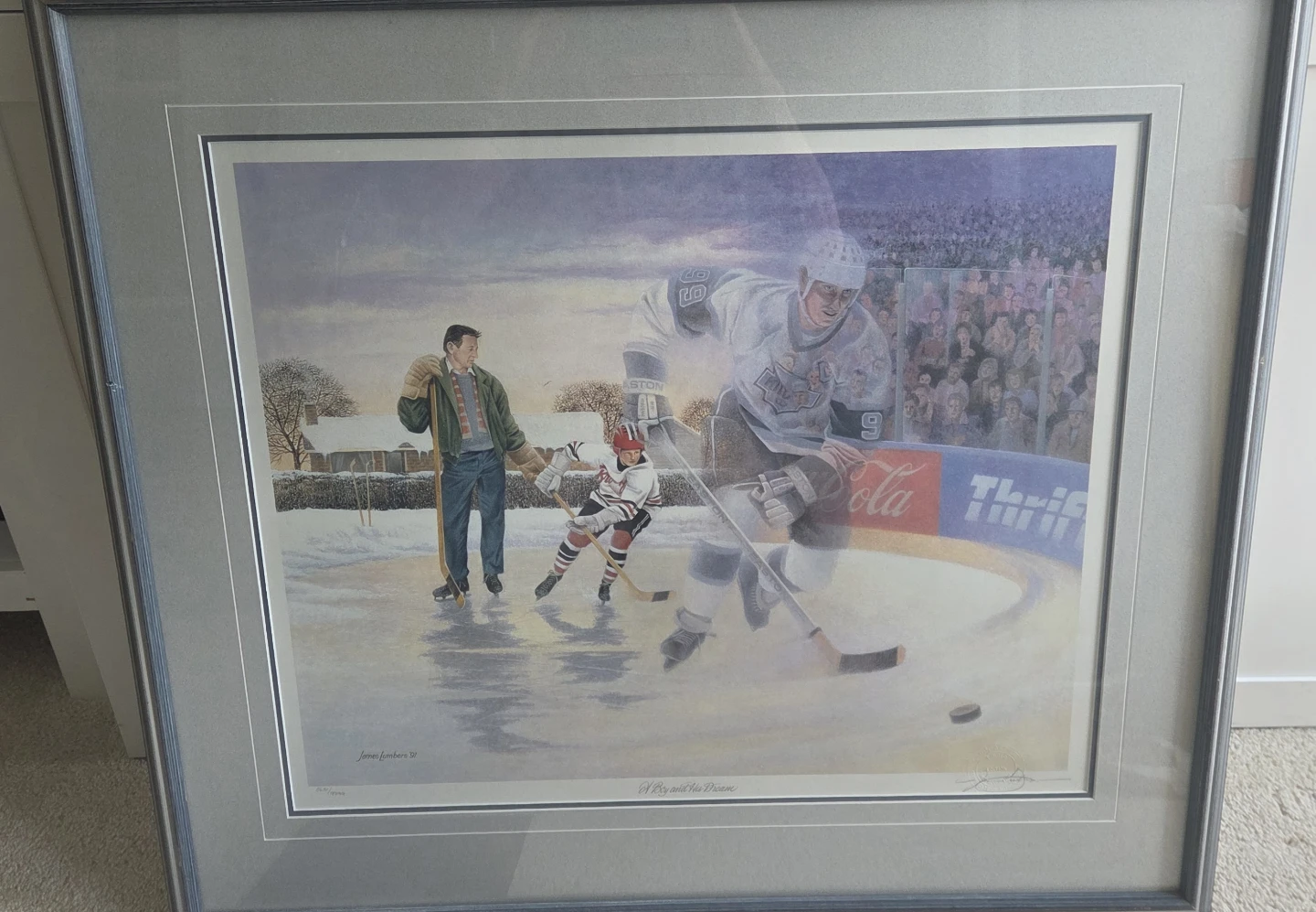James Lumbers A Boy and His Dream Framed Print