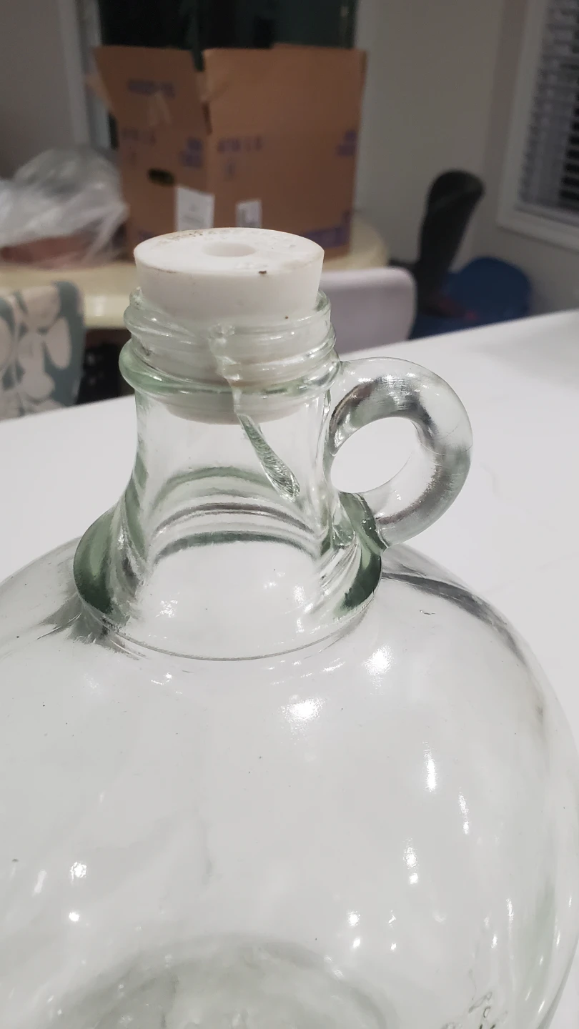 Clear Glass Jug with Handle (carbouy) - photo 2