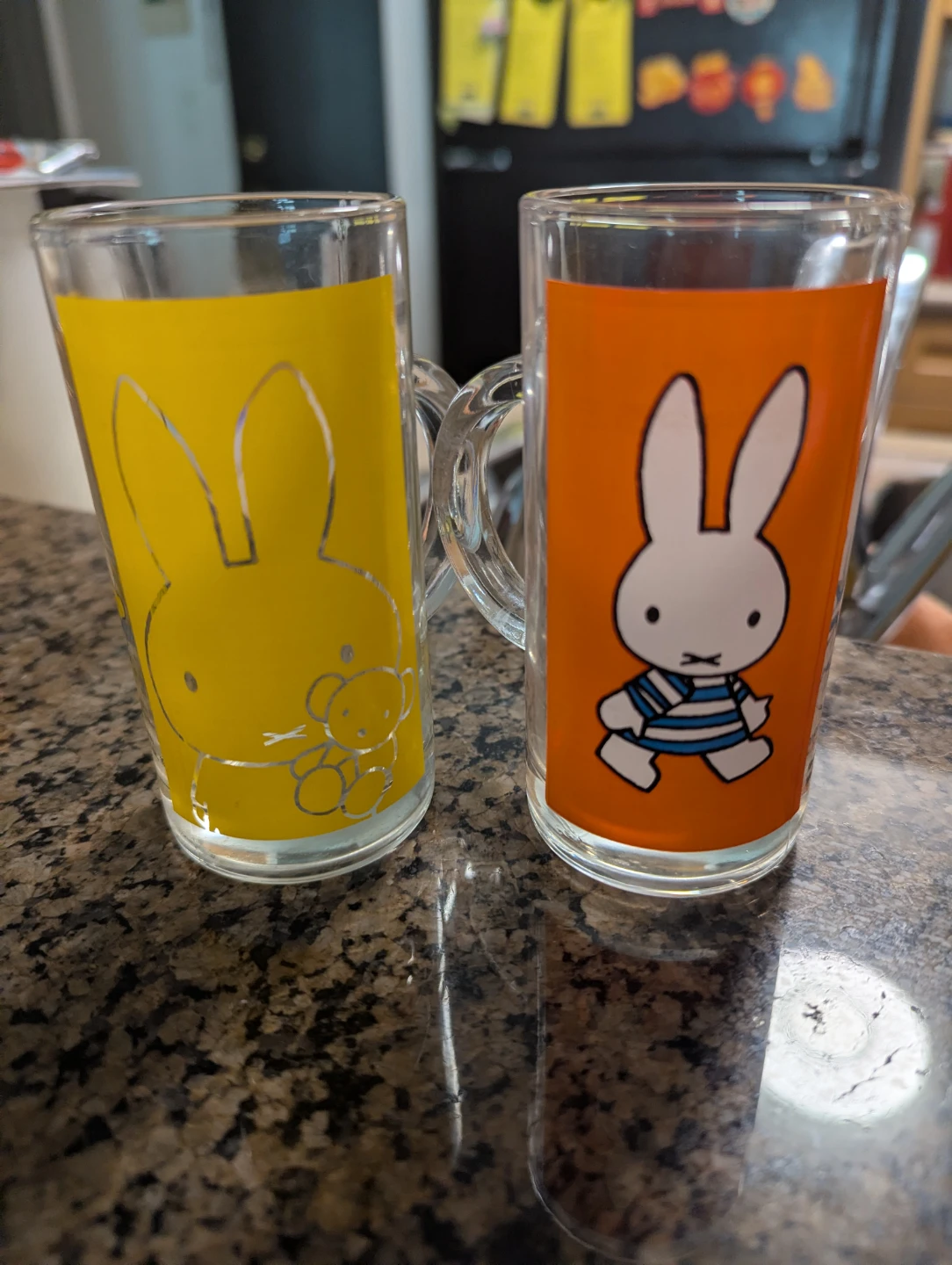 Set of 2 vintage Miffy Glass Mini Mugs - photo 2