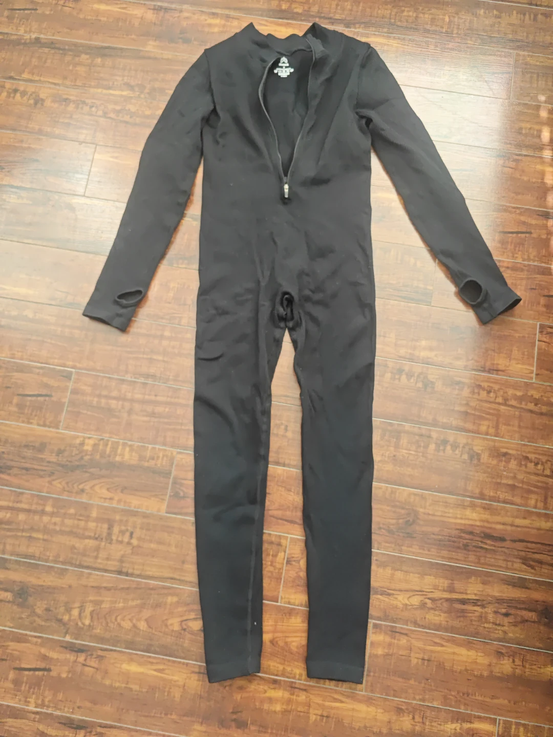 Sunzel Black Ribbed Jumpsuit Size M