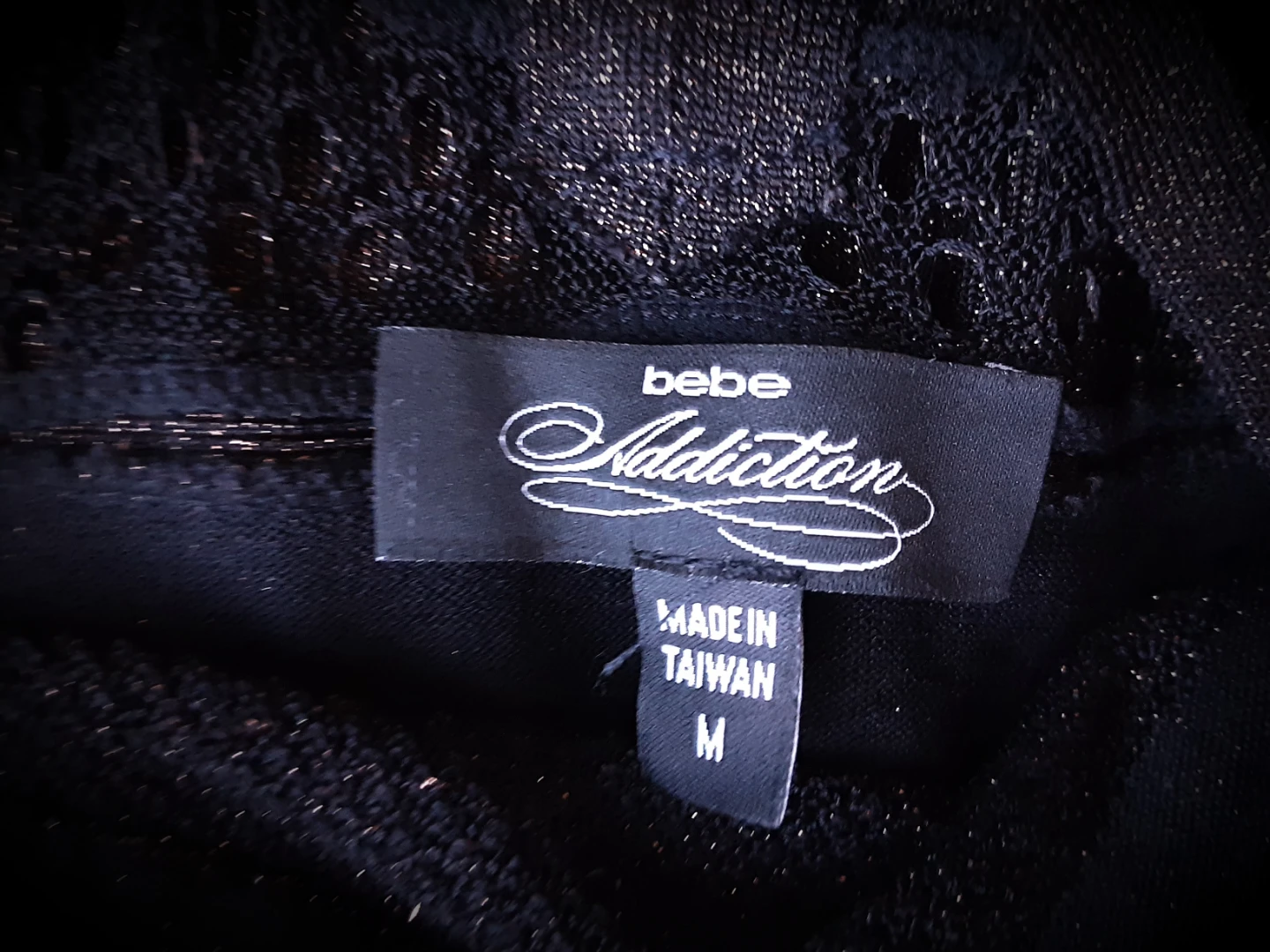 Bebe Addiction Black Lace Detail Dress - photo 2