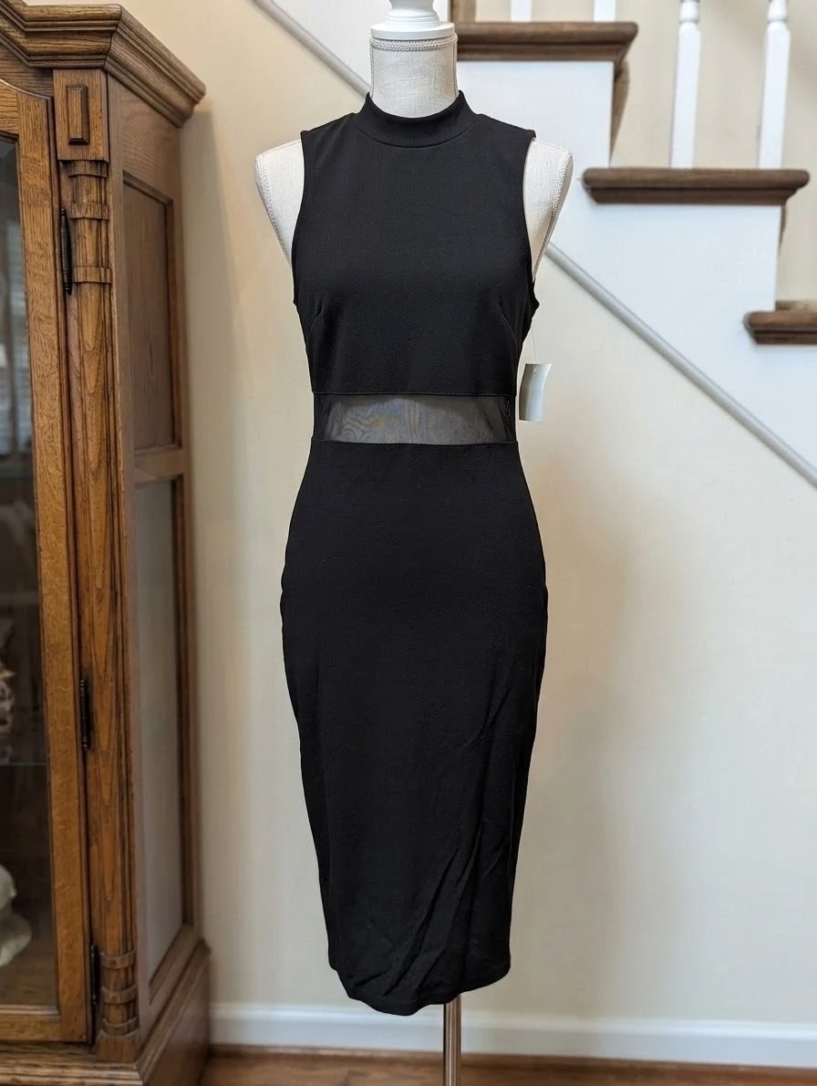 Black Sleeveless Midi Dress - photo 2