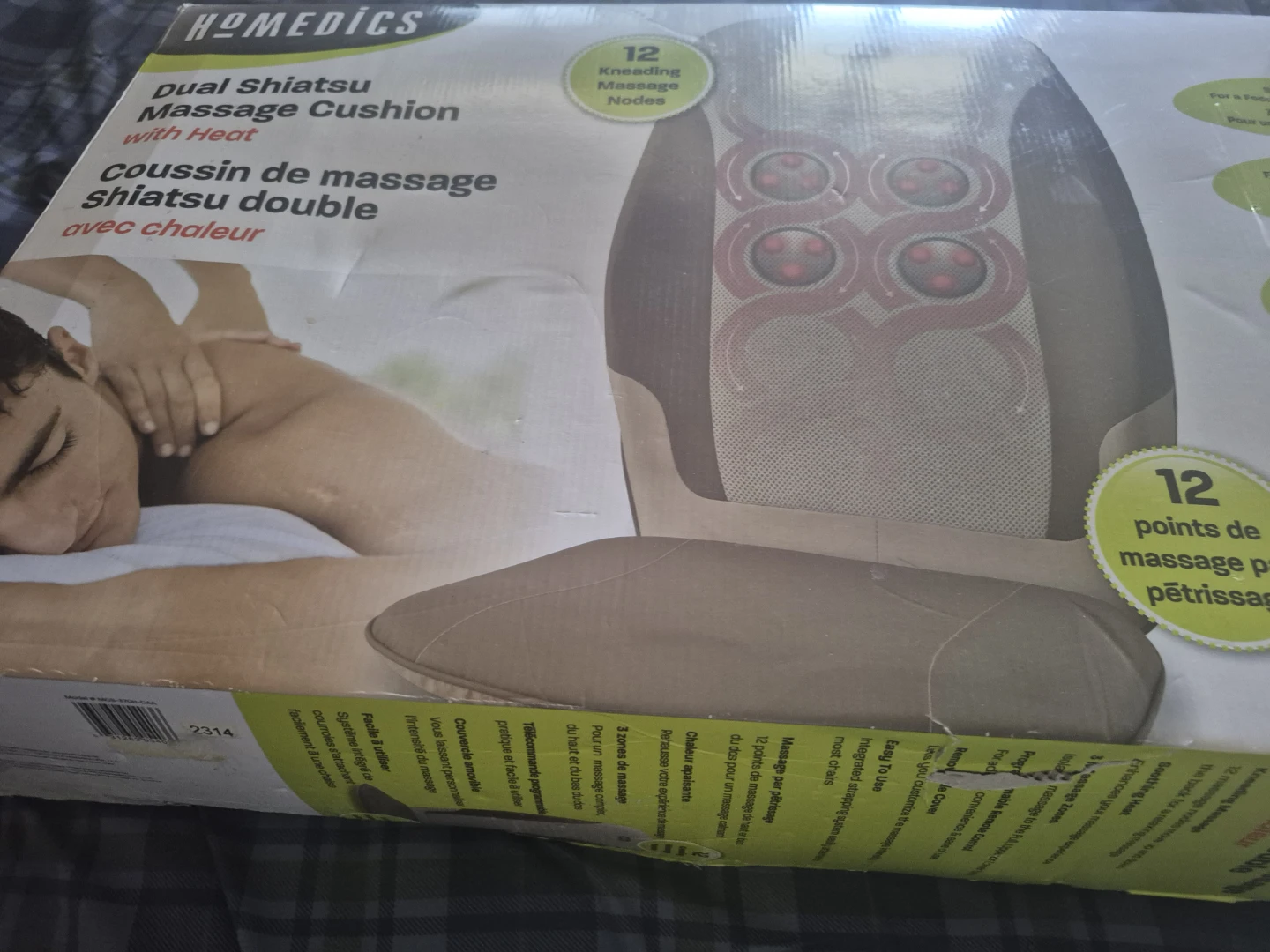 HoMedics Dual Shiatsu Massage Cushion with Heat